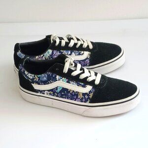 Vans Ward Moody Floral Shoes 3 Girl's Low Top Skateboarding Lace Up Sneakers